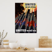 Verenigde Staten we zijn sterk Poster (Keuken)