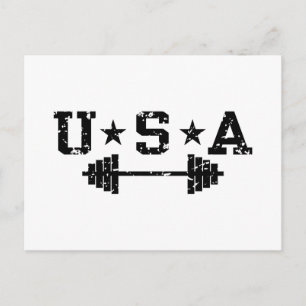 Verenigde Staten Weightlift Briefkaart