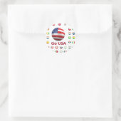 Verenigde Staten Wereldbeker 2010 Zuid-Afrika Ronde Sticker (Tas)