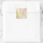 Verenigde Staten, wereldreligies Vierkante Sticker (Tas)