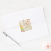 Verenigde Staten, wereldreligies Vierkante Sticker (Envelop)