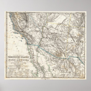 Verenigde Staten West-Amerika Poster