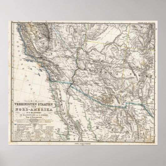 Verenigde Staten West-Amerika Poster (Voorkant)