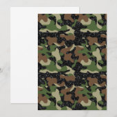 Verenigde Staten Woodland Camo Camouflage Army (vo Kaart (Voorkant / Achterkant)