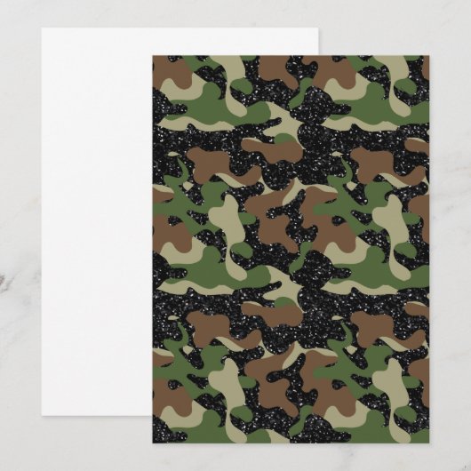 Verenigde Staten Woodland Camo Camouflage Army (vo Kaart (Voorkant / Achterkant)