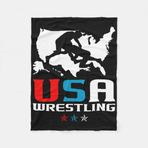 Verenigde Staten Wrestling Independence Day Americ Fleece Deken