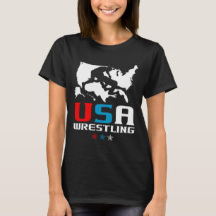 Verenigde Staten Wrestling Independence Day Americ T-shirt