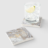 Verenigde Staten, Wyoming, Bobcat Stenen Onderzetter (Zijkant)