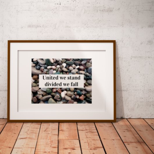 Verenigde Staten zijn verdeeld over herfst gezegde Poster