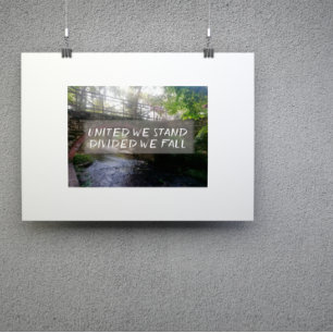 Verenigde Staten zijn verdeeld over herfst Poster