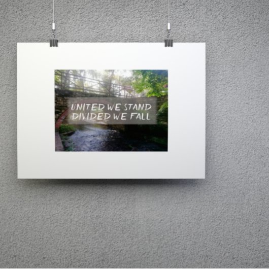 Verenigde Staten zijn verdeeld over herfst Poster