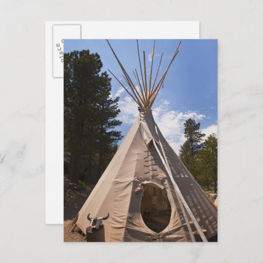 Verenigde Staten, Zuid Dakota, Traditionele Indias Briefkaart (Voorkant / Achterkant)