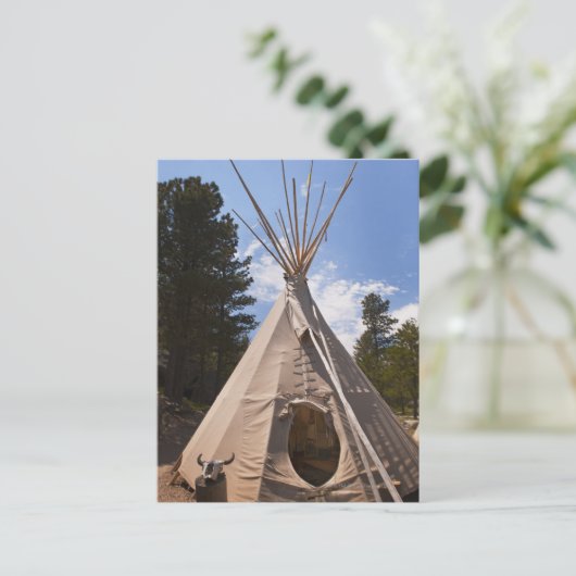 Verenigde Staten, Zuid Dakota, Traditionele Indias Briefkaart (Staand voorkant)