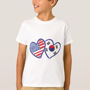 Verenigde Staten Zuid-Korea houdt van hart T-shirt