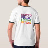 verenigde trots sterke natie t-shirt (Achterkant volledig)