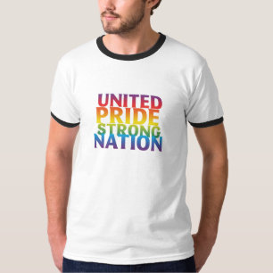 verenigde trots sterke natie t-shirt