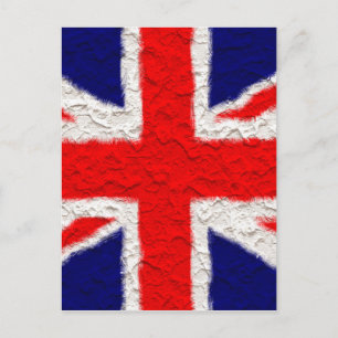 Verenigde vlag nationale land briefkaart