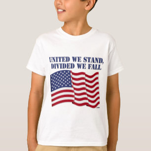 VERENIGDE WE STAAN, VERDEELDE WE HERFST T-SHIRT