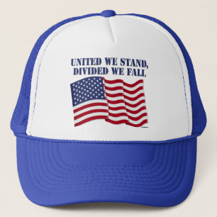 VERENIGDE WE STAAN, VERDEELDE WE HERFST TRUCKER PET