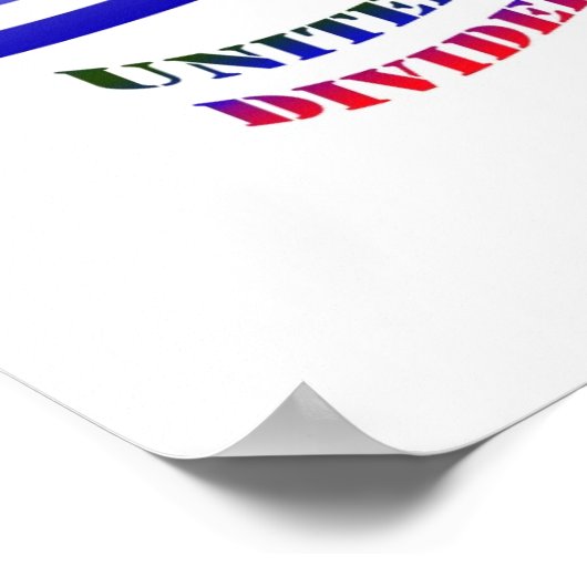 VERENIGDE WE STAND VERDEELD WE HERFST POSTER (Hoek)