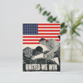Verenigde We winnen! Briefkaart (Staand voorkant)