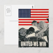 Verenigde We winnen! Briefkaart (Voorkant / Achterkant)