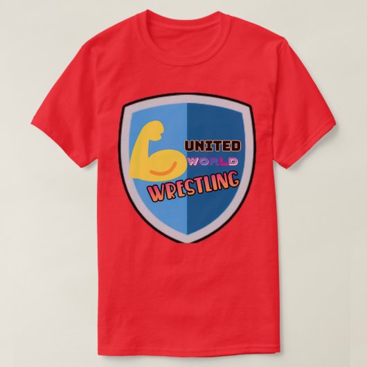 Verenigde wereld worsteling 11 t-shirt (Design voorkant)
