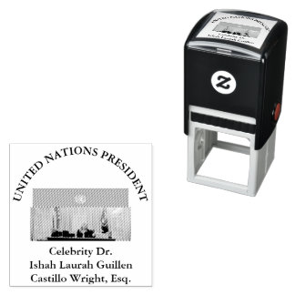 #VERENIGDENATIESPRESIDENT DR. #LAURAHCASTILLOS ESQ ZELFINKTENDE STEMPEL