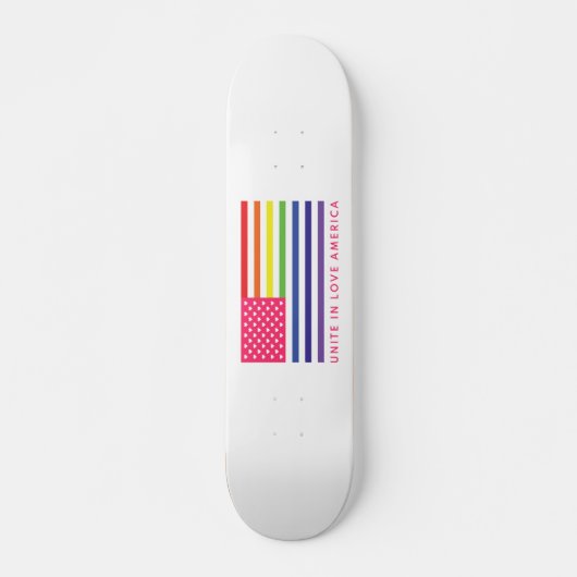 Verenigen in liefde Amerika - Persoonlijk Skateboard (Voorkant)