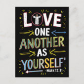 Verenigen met liefde: omhels de boodschap briefkaart (Voorkant)