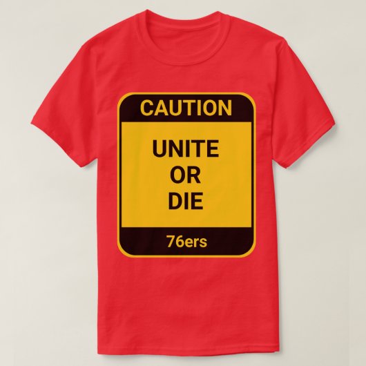 VERENIGEN OF STERVEN T-SHIRT (Design voorkant)