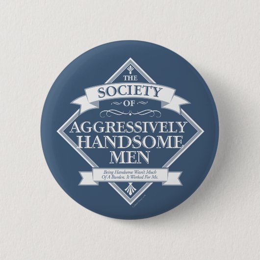 Vereniging van AggresSociety of Trophy Husbands Bu Ronde Button 5,7 Cm (Voorkant)