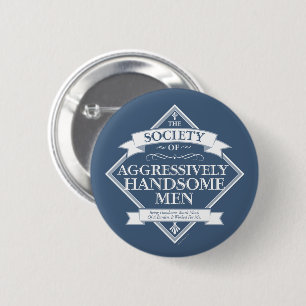 Vereniging van AggresSociety of Trophy Husbands Bu Ronde Button 5,7 Cm