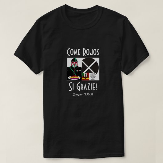 Vereniging van Italiaanse soldaten in Spanje T-shirt (Design voorkant)