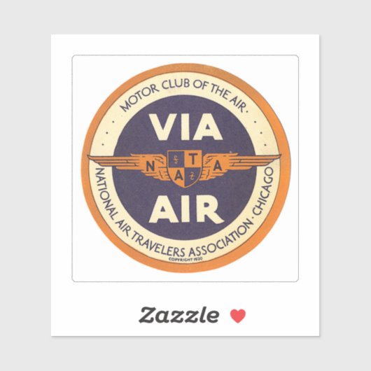 Vereniging van luchtreizigers sticker (Vel)