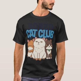 Vereniging voor Verveelde Katten Grappige Chagrijn T-shirt
