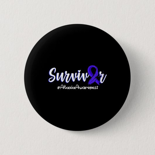 Verenlint Ataxia Awareness Support Geschenken Ronde Button 5,7 Cm (Voorkant)