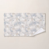 Verenveren, grijs, beige en blauw, vogel, licht, bad handdoek (Handdoek)