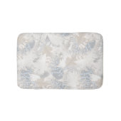 Verenveren, grijs, beige en blauw, vogel, licht, badmat (Voorkant)