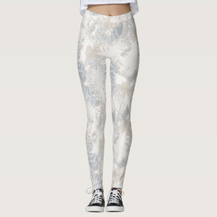 Verenveren, grijs, beige en blauw, vogel, licht, leggings
