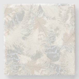 Verenveren, grijs, beige en blauw, vogel, licht, stenen onderzetter