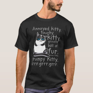 Verergerd Kat met aanraakvlak kattenkat T-shirt