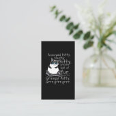 Verergerd Kat met aanraakvlak kattenkat Visitekaartje (Staand voorkant)