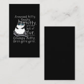 Verergerd Kat met aanraakvlak kattenkat Visitekaartje (Voorkant / Achterkant)