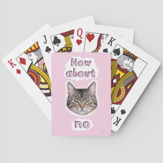 Verergerde kat pokerkaarten (Achterkant)