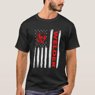  verergerde patriottische Welder American USA T-shirt