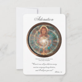 Verering, Act van Spirituele Communie, Gebedskaart Kaart