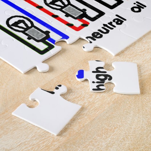 Vereveningsschema motorfiets legpuzzel (Zijkant)