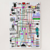 Vereveningsschema motorfiets legpuzzel (Verticaal)