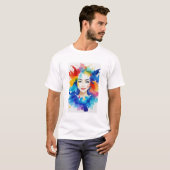 Verf #8 t-shirt (Voorkant volledig)